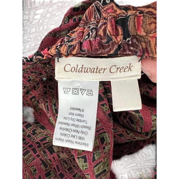 Coldwater Creek reversible skirt size PXL. Abstract prints. Midi. - Picture 3 of 3